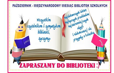 Pa Dziernik Mi Dzynarodowy Miesi C Bibliotek Szkolnych Konkursy