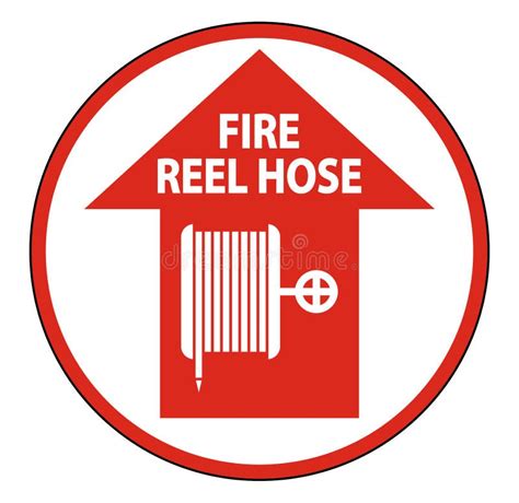 Fire Reel Hose Do Not Block Sign Isolate On White Background Vector Illustration Eps 10 Stock