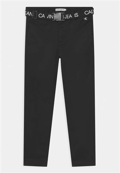 Calvin Klein Jeans Belted Jeans Slim Fit Black Schwarz Zalando De