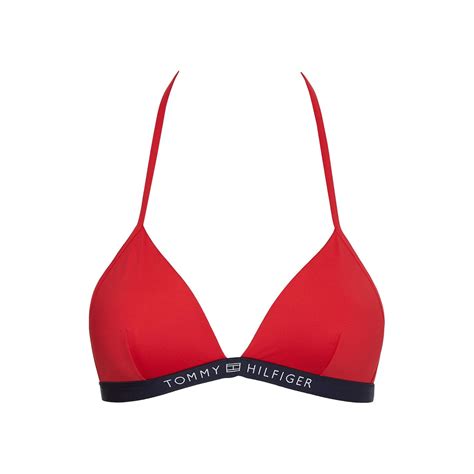 Tommy Hilfiger Triangle Fixed Foam Bikini Top Triangle Bikinis