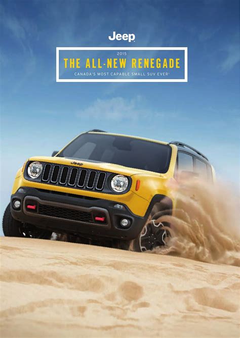 The All New Renegade Canadas Most Capable Small Suv Everithe All New