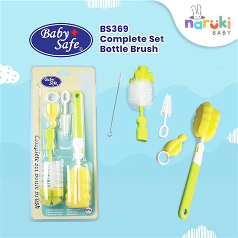 Jual Baby Safe Complete Set Bottle Brush Sikat Cuci Botol Baby Safe