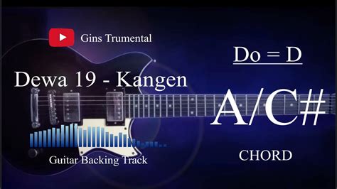 Guitar Backing Track Dewa 19 Kangen YouTube