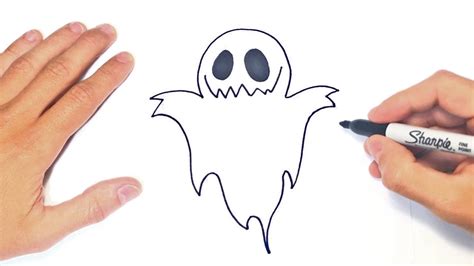 Cómo Dibujar Un Fantasma Paso A Paso Dibujo De Fantasma Youtube