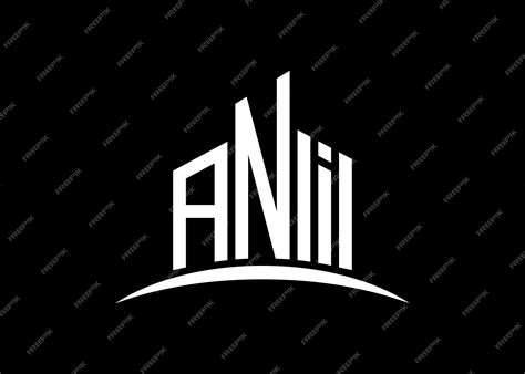 premium vector letter ani building vector monogram logo design