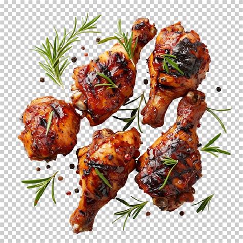 Premium Psd Delicious Crispy Spicy Fried Chicken Wings Isolated On