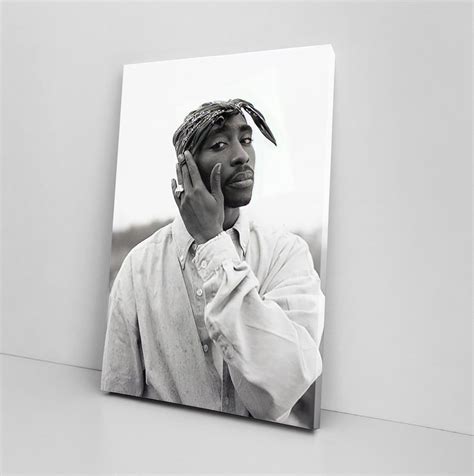 Tupac Wall Art Rapper Star Hip Hop Print Art Tupac Shakur Canvas