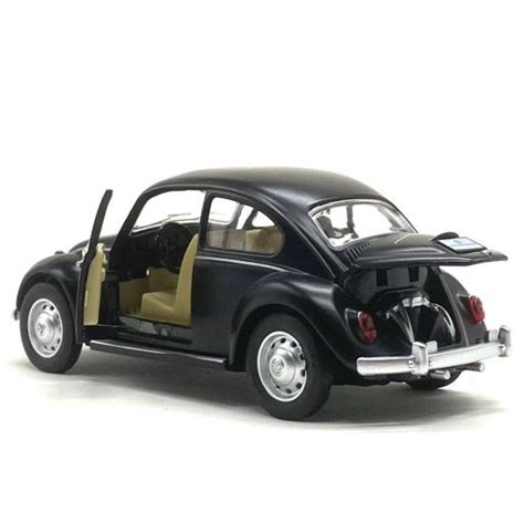 Miniatura Carro Volkswagen Fusca Beetle Preto C Luz E Som