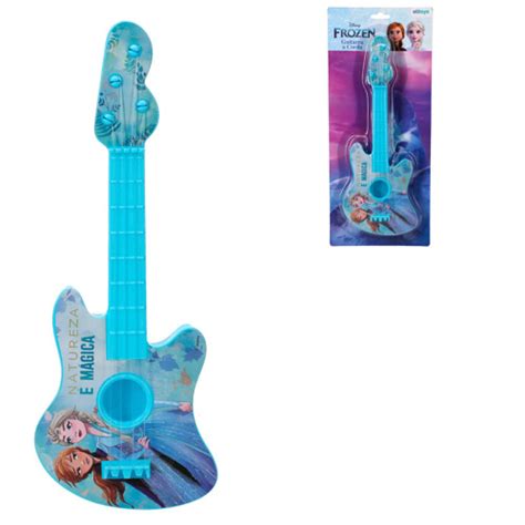 Brinquedo Guitarra Infantil Musical Corda Disney Frozen Em Promo O