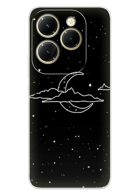 Infinix Hot 40 Pro силіконовий чохол з зображенням Місяць