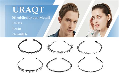 Uraqt Metall Haarreifen Unisex St Ck Spring Wave Haarband Multi