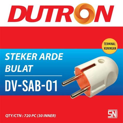 Jual Steker Arde Bulat Dutron Dv Sba Colok Colokan Sambungan Listrik