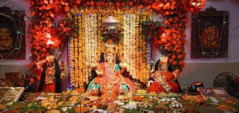 Beautiful Laxmi Mata Statue in Temple in India Stock Photo - Image of beautiful, decoration ...