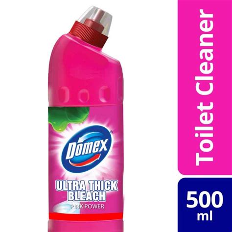 Domex Ultra Thick Bleach Toilet Cleaner Pink Power 500Ml Bottle