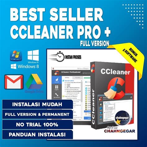 Jual CCleaner Professional Plus 6 Edisi 2024 Full Version Lisensi