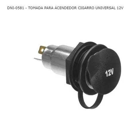 Tomada Acendedor Cigarro Carro Auto Veicular Universal V Frete Gr Tis