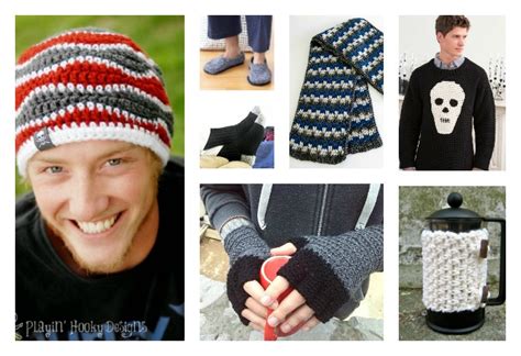 10 Free Men S Crochet Patterns For Holiday Gift Ideas Cool Creativities