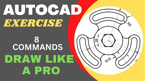 Autocad 2d Drawing Practice For Beginners How To Draw Fast In Autocad Engg Pathshala Youtube