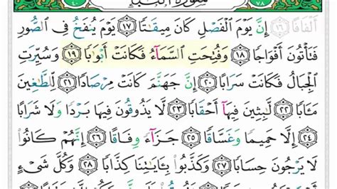 Al Mufeed 078 Surah An Naba Pt2 Aya 17 30 Abu Dawood