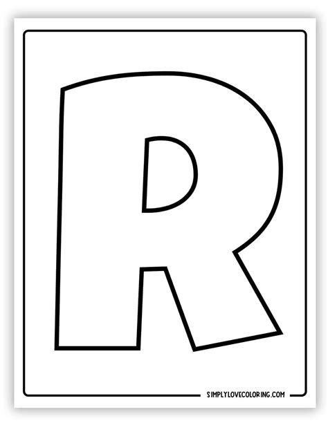how to draw a r in bubble letters