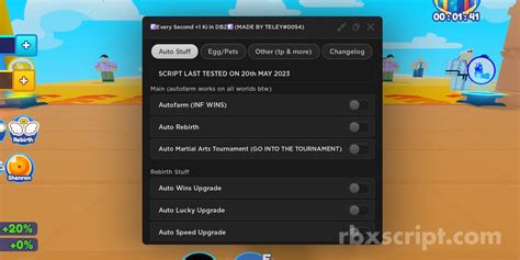 Every Second 1 Ki In DBZ Auto Farm Auto Rebirth Auto Open Eggs