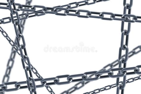 Heavy Chains Hang Curved Stock Illustration Illustration Of Industrial