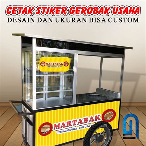 Jual Stiker Gerobak Stiker Gerobak Custom Stiker Custom Usaha