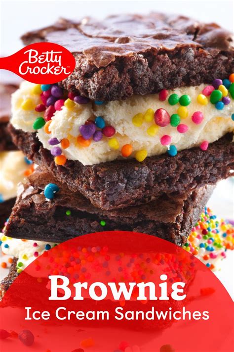 Brownie Ice Cream Sandwiches Recipe Ice Cream Sandwich Brownie Ice Cream Sandwiches