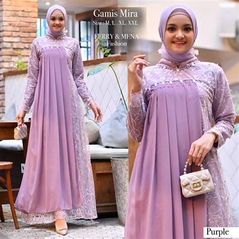 Jual PROMO Brukat Kondangan Mewah 2022 Dewasa Gamis Brukat Pesta