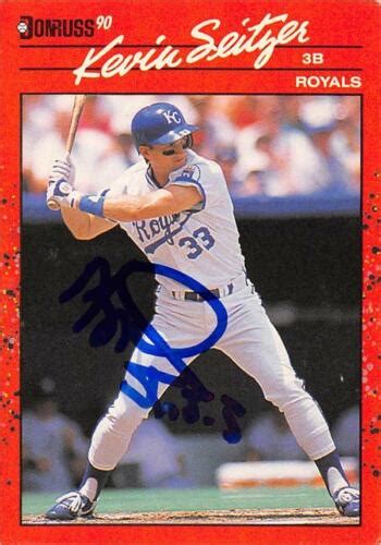 Kevin Seitzer Autographed Baseball Card Kansas City Royals