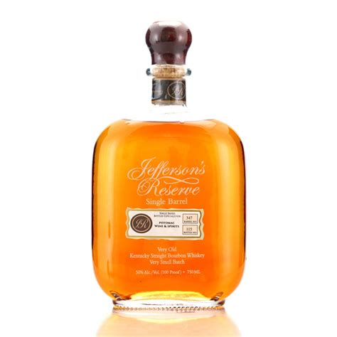 Jefferson S Reserve Single Barrel 347 Potomac Wine And Spirits Whisky Auctioneer