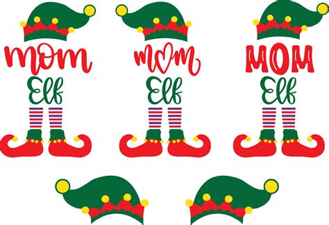 Mom Elf Christmas Vector File Vector Art At Vecteezy