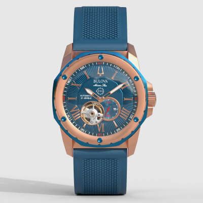 Bulova Marine Star Blue - 3D Model by Cactus3D