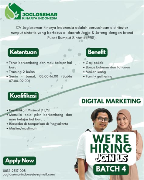 Lowongan Kerja Digital Marketing Di Cv Joglosemar Kinarya Indonesia