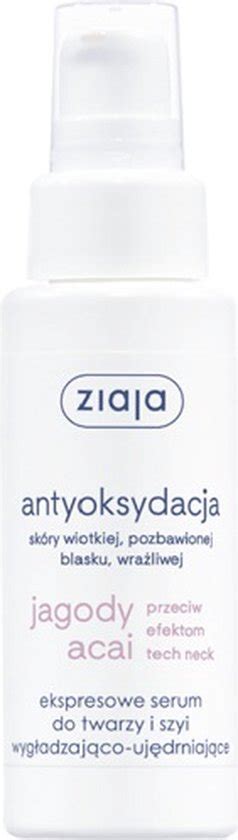 Ziaja Acai Berry Antioxidant Serum For Face And Neck Smoothing And