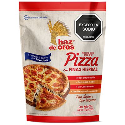 Mezcla Para Preparar Bases De Pizza Con Especias Haz De Oros Familar