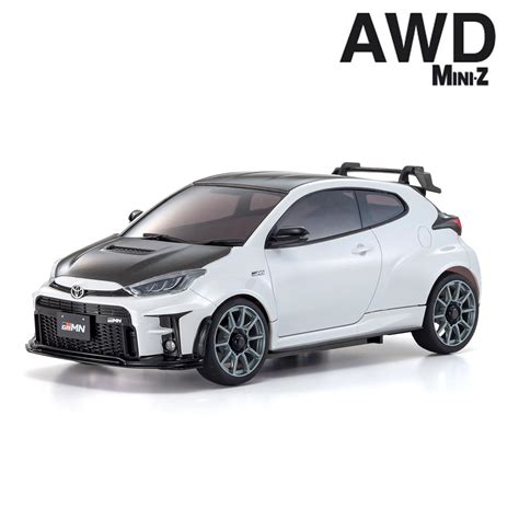 Kyosho Mini Z Awd Toyota Grmn Yaris Circuit Package White Pearl