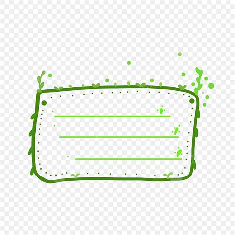 Green Grass Plants White Transparent Hand Drawn Simple Green Grass