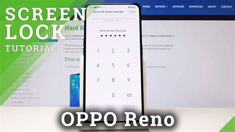 How To Add Lock Screen In OPPO Reno Set Up PIN Pattern YouTube