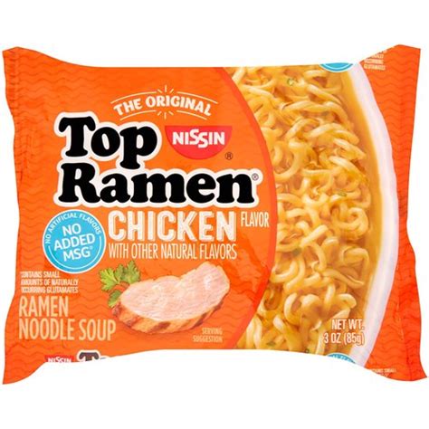 Nissin Top Ramen Chicken Flavor Ramen Noodle Soup