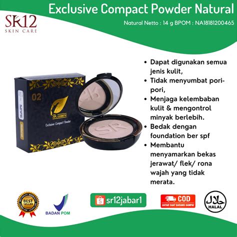 Jual Exclusif Compact Powder Natural Bedak Spf Bedak Awet Tahan Luntur