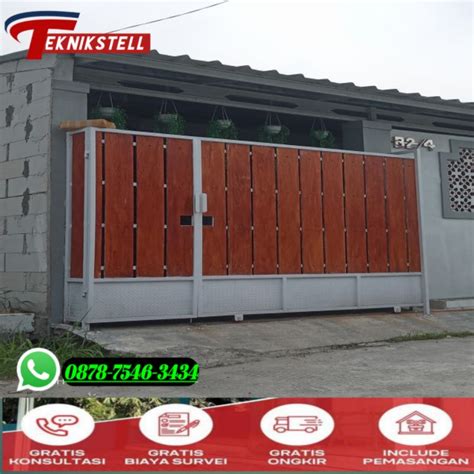 Jual Pintu Pagar Besi Minimalis Pintu Pagar Motif Grc Pintu Dorong