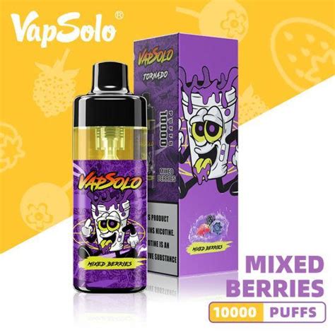 Original Disposable Vapsolo 10000 Puffs Bar Liquid Vaporizer Wape Pod