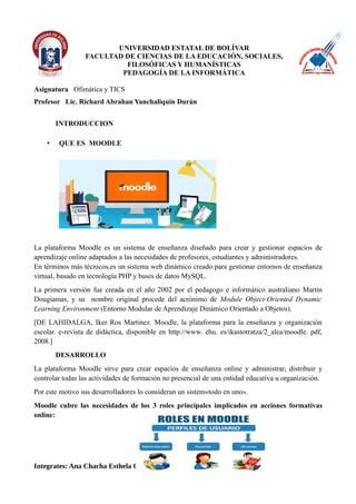 Ensayo De Moodle PDF