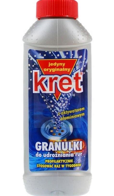 Granulki do udrażniania rur Kret 400 g 9378972309 oficjalne