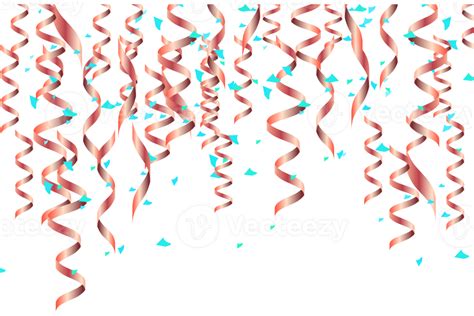 Festive Serpentine And Confetti 35630679 PNG