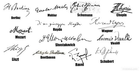 Composers Signatures Rclassicalmusic