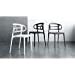 MOBILI FIVER Lot De 4 Chaises De Cuisine Modernes Carlotta Noir 51 X