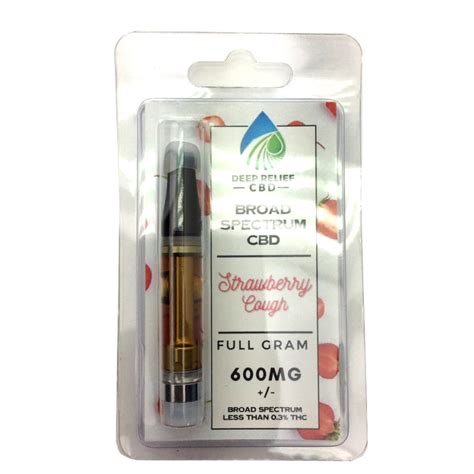 Cbd Deep Relief Bs Strawberry Cough Cartridge 600mg 1g