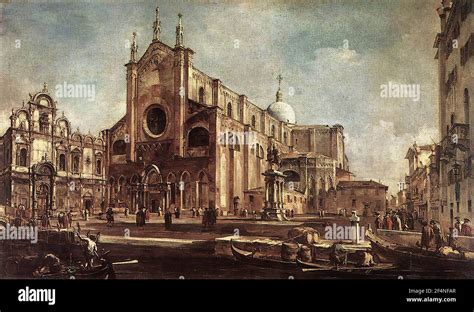 Francesco Guardi Campo Santi Giovanni E Paolo 1763 Stock Photo Alamy